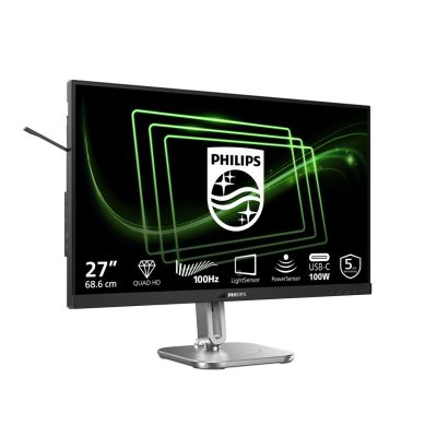 35. Philips Monitor 27B2G5601/00 27" IPS 16:9 60Hz 4ms 2560x1440 300cd/m² HDMI:1 Silber