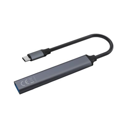 2. SAVIO USB-A Hub – 3 x USB-A 2.0, 1 x USB-A 3.0, Grau AK-70