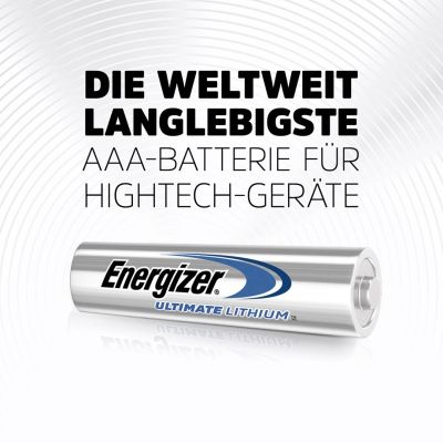 14. Energizer AAA Micro Ultimate Lithiumbatterie (10 Stück)