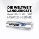 14. Energizer AAA Micro Ultimate Lithiumbatterie (10 Stück)