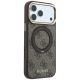 4. Guess Ring Stand 360 4G Classic Logo MagSafe Hülle für iPhone 18 Pro / 17 Pro - Braun