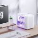 3. Jonsbo C6 MAX PC-Gehäuse, Mini-Gehäuse, Micro-ATX, gehärtetes Glas – Weiß