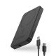 3. Baseus Mini-Powerbank 5000 mAh 20 W + USB-C-Kabel (20 V/3 A) – Schwarz