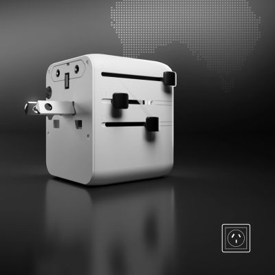 9. SBS Reiseadapter 2xUSB-C 1xUSB-A Universal - Weiß
