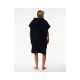 4. RIP CURL Logo Kapuzenhandtuchponcho Schwarz