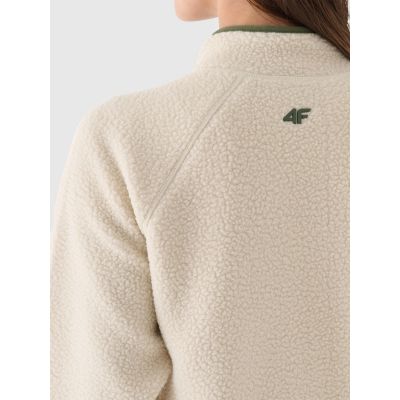 3. Damen-Sherpa-Fleecejacke mit Stehkragen 4F 4FRAW24TFLEF362-12S