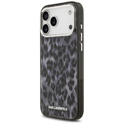 2. Karl Lagerfeld IML Leopard Pattern MagSafe Case für iPhone 17 Pro Max - Schwarz