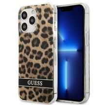 Guess GUHCP13LHSLEOW iPhone 13 Pro / 13 6.1" Braun/Braun Hardcase Leopard