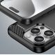 7. Carbon Case Silikonhülle für iPhone 16 Pro Max - Schwarz