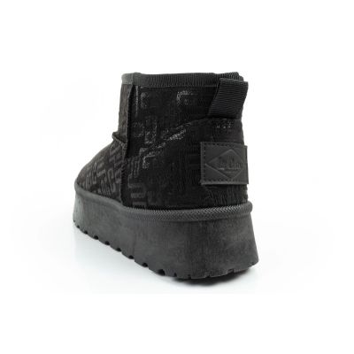 5. Lee Cooper Damen Winter Schneestiefel Modische Pelzgefütterte Stiefeletten Schwarz