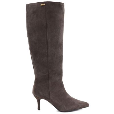 2. Damen-Lederstiefel mit hohem Absatz, gefüttert, braun, Big Star UU274497