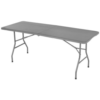 3. Cateringtisch, zusammenklappbar in einem Koffer, 180 x 70 cm, max. 100 kg, Grau