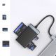 6. Orico CL4D-A3 USB-A 3.0 SD microSD CF MS 5 Gbit/s Speicherkartenleser – Schwarz und Silber