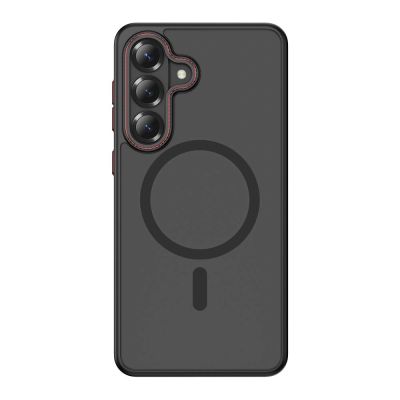 3. Tech-Protect MagCam MagSafe Hülle für Samsung Galaxy S26+ - Schwarz und Rot