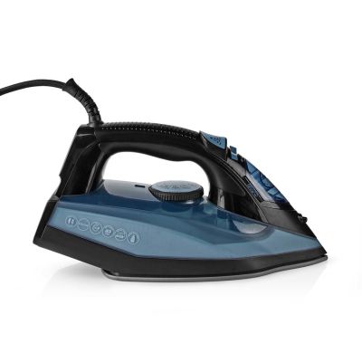 4. Nedis IRON2000 Trockenbügeleisen mit Keramikplatte, 2600 W, Blau