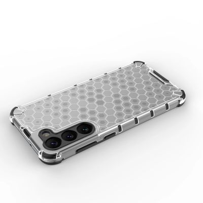 12. Wabenhülle für Samsung Galaxy S23+ gepanzerte Hybridhülle blau
