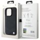 8. BMW Sign Leather Crossing Lines Pattern Hülle für iPhone 16 Pro Max – Schwarz