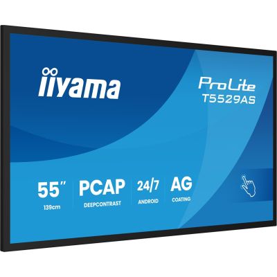 5. IIYAMA Touch Monitor 139cm (55") T5529AS-B1AG 16:9 M-Touch 2xHDMI+UBS-C (Versand)