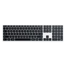 Satechi Slim X3 - Bluetooth-Zifferntastatur für bis zu vier USB-C-Geräte (US/International) (silber)