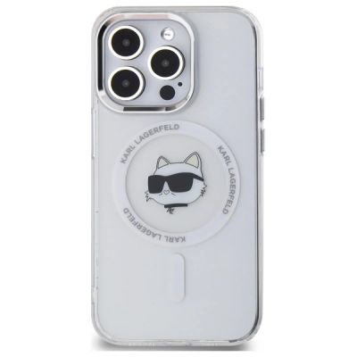 3. Karl Lagerfeld IML Metal Choupette Head MagSafe iPhone 13 Hülle - Weiß
