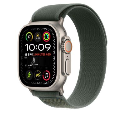 2. Apple Watch Armband MXTN3ZM/A Band S/M Q601-0GA Grün Nylon, Polyester, Elasthan, Titan