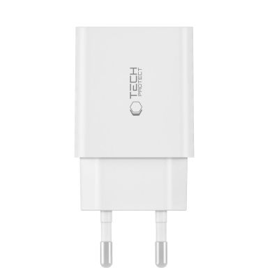 2. Tech-Protect C35W Netzladegerät 2x USB-C PD 35W - Weiß