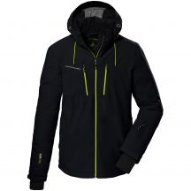 Killtec KSW 44 Herren Skijacke mit Kapuze Winter isoliert Sport Schwarz (38698/200)