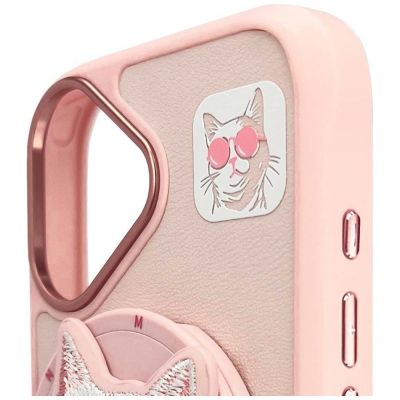 9. Nimmy Glasses Cool Cat MagSafe Case für iPhone 16 - Rosa