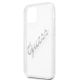 6. Guess GUHCP12LKTRSVSI iPhone 12 Pro Max 6.7" Transparente Hardcase Vintage Script Silver