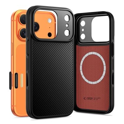 Tech-Protect Kevlar-Aramid MagSafe-Hülle für iPhone 17 Pro Max – Schwarz