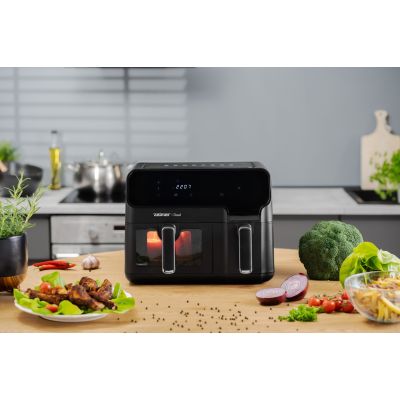20. ZELMER ZAF900 Heißluftfritteuse 5,5 l Dual mit Doppelkorb