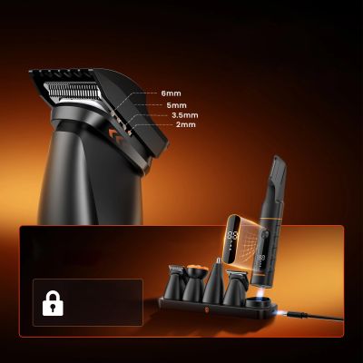 19. MAXGROOM LK-892 Multifunktionstrimmer mit austauschbaren Aufsätzen – schwarz