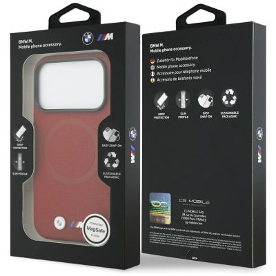 8. BMW M FW MagSafe Hülle mit Metalllogo für iPhone 17 Pro – Rot