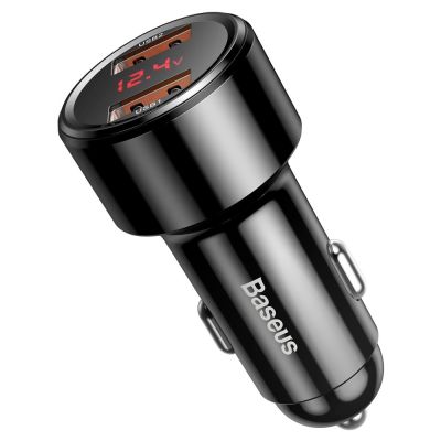 4. Baseus Magic Series Dual QC - Quick Charge 3.0 2x USB 45W 6A Autoladegerät schwarz (CCMLC20A-01)