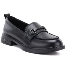 Damen-Lederslipper, schwarz, Vinceza 133115