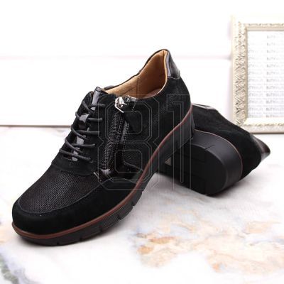 7. Filippo W PAW467 schwarze Keilschuhe aus Leder