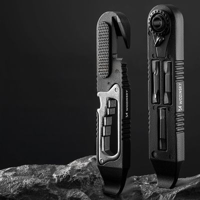 6. Wozinsky WZK-L2 14-in-1 Fahrradwerkzeugset, Multitool, Inbusschlüssel, Reifenheber – Schwarz