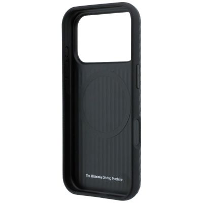 7. BMW M Carbon Printed Ring MagSafe Hülle für iPhone 17 Pro / 18 Pro - Schwarz