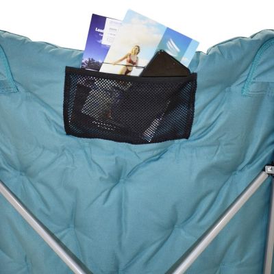 10. REDCLIFFS HIGH DELUXE CAMPINGSTUHL MIT KISSEN BLAU
