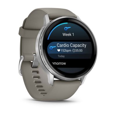 3. Garmin Venu 4 45mm Silber Silbergrau Smartwatch