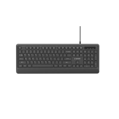 2. GEMBIRD SLIM KABELGETABE MIT HINTERGRUNDBELEUCHTUNG, SCHWARZ, US-LAYOUT