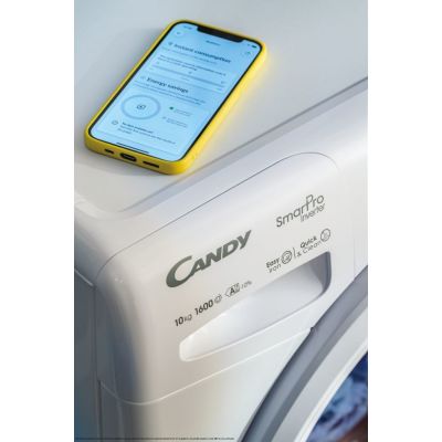 14. Candy Smart Pro Inverter CO 474TWM6/1-S Waschmaschine, Frontlader, 7 kg, 1400 U/min, Weiß