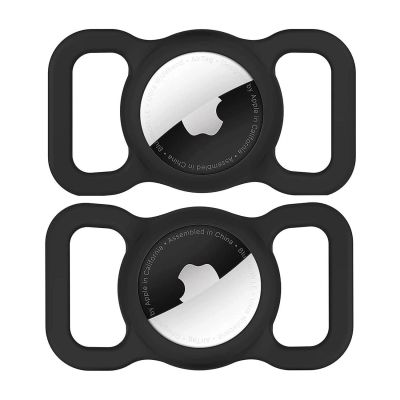 Wozinsky WEA-01 Apple AirTag Silikonhülle für Hunde- oder Katzenhalsbänder – Schwarz