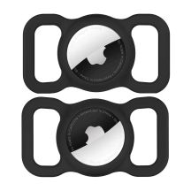 Wozinsky WEA-01 Apple AirTag Silikonhülle für Hunde- oder Katzenhalsbänder – Schwarz