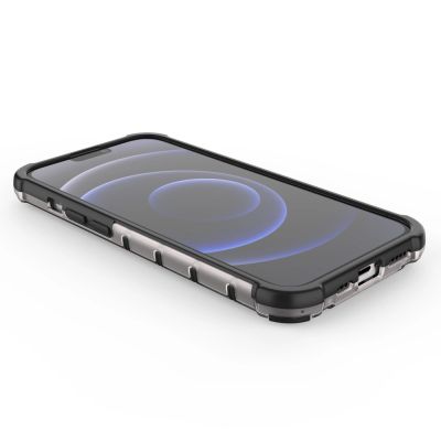 12. Honeycomb Handyhülle Schutzhülle mit TPU Rahmen für iPhone 13 Pro blau