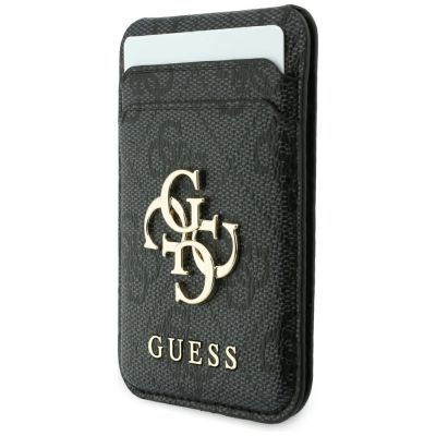 8. Guess 4G Hülle mit MagSafe-Portemonnaie für iPhone 18 Pro Max / 17 Pro Max – Schwarz
