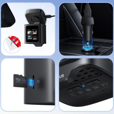 13. Baseus PrimeTrip VD1 Pro 4K Autokamera – Schwarz