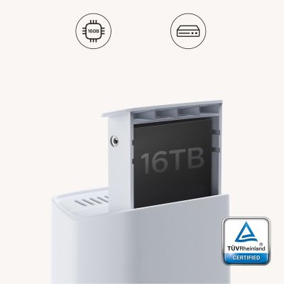 11. Baseus Security N1 2K Outdoor-Kameraset (3 Kameras + Basisstation) – Weiß