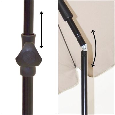 16. Gartenschirm 185 cm Sand