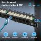 11. Patchpanel Extralink EX.9663 (0,5U; Kat. 6; 24xRJ-45)